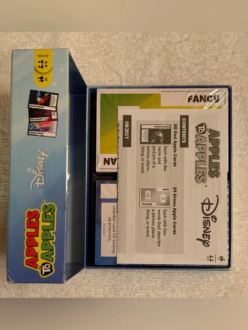 Disney Apples to Apples Game - Blue, Red, Yellow, Green